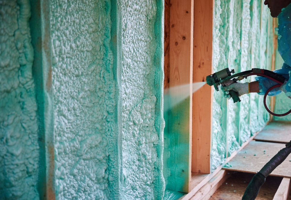 Spray foam insulation vs traditional insulation.